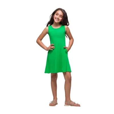 24sevenkid Big Kid Girls Sleeveless A-Line Dress