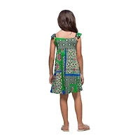 24seven Comfort Apparel Big Kid Girls Sleeveless A-Line Dress