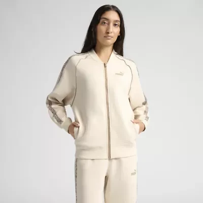 Puma Womens Animal Print Relaxed Track Jacket