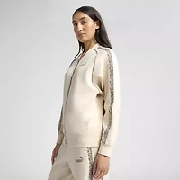 Puma Womens Animal Print Relxed Track Jacket