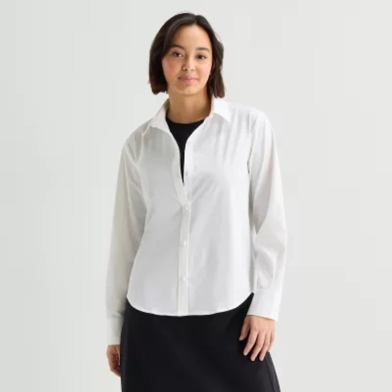 Stylus Womens Long Sleeve Blouse