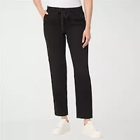 Gloria Vanderbilt Womens Anya Straight Leg Knit Denim