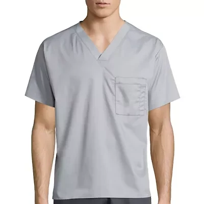 Wink® Wonderwork Unisex Adult Big and Tall V Neck Short Sleeve Tag Free Scrub Top