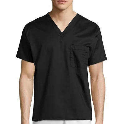Wink® Wonderwork Unisex Adult Big and Tall V Neck Short Sleeve Tag Free Scrub Top