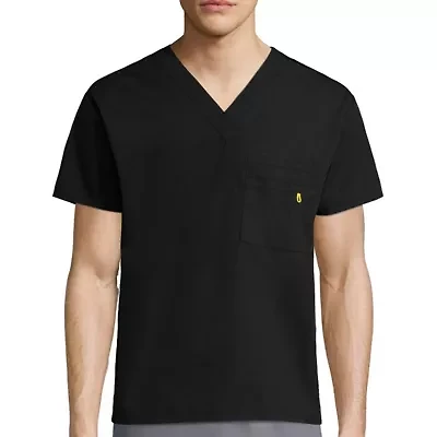 Wink® Origins Alpha Unisex Adult V Neck Short Sleeve Tag Free Scrub Top
