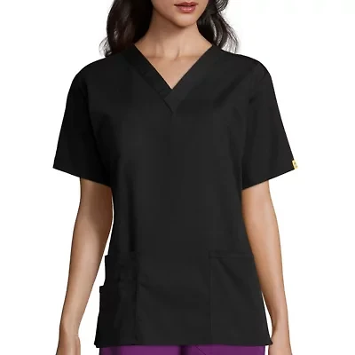 Wink® Origins Bravo 3-Pocket Womens V Neck Short Sleeve Tag Free Scrub Top