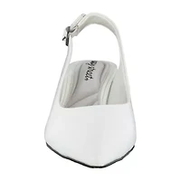 Easy Street Faye Womens Pointed Kitten Heel Pumps