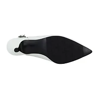 Easy Street Faye Womens Pointed Kitten Heel Pumps