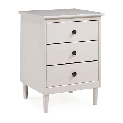 Modern 3 Drawer Solid Wood Nightstand