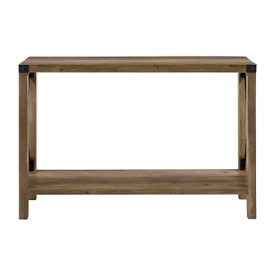 Farmhouse Rustic Wood Entryway Table