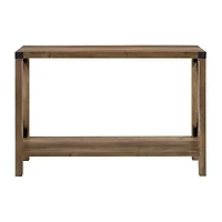Farmhouse Rustic Wood Entryway Table