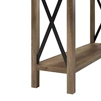 Farmhouse Rustic Wood Entryway Table