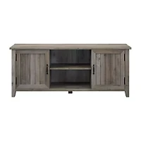 Farmhouse 2-Door Simple Rustic TV Stand