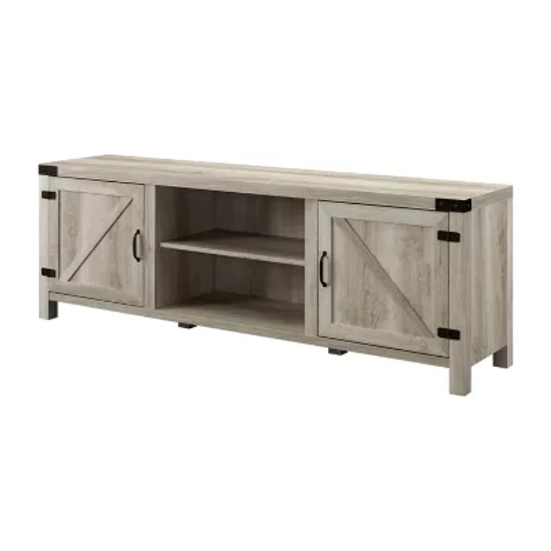 Modern Farmhouse Barndoor 70" TV Stand