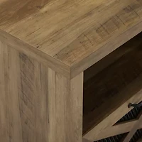 Rustic Open Shelf 70" Fireplace TV Stand