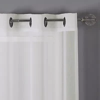 Regal Home Sheffield Grommet Top Sheer Set of 2 Curtain Panel