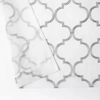 Regal Home Jaziel Grommet Top Sheer Set of 2 Curtain Panel