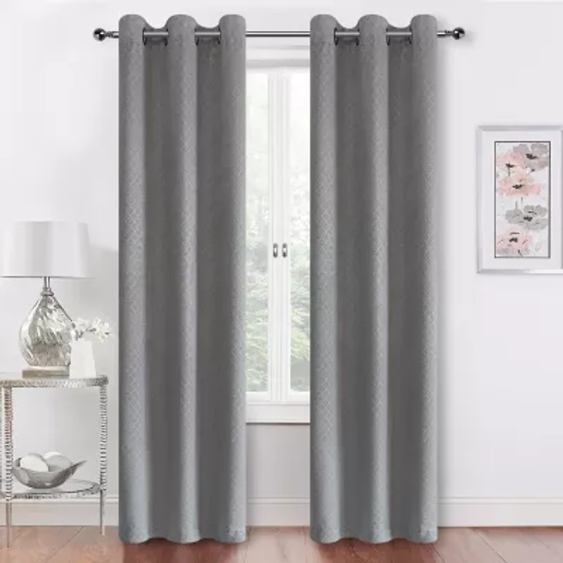 Regal Home Wallace Grommet Top Energy Saving Blackout Set of 2 Curtain Panel