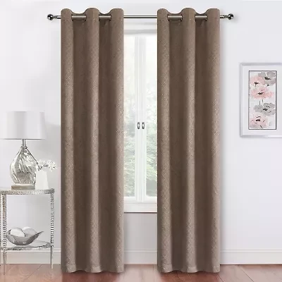 Regal Home Wallace Grommet Top Energy Saving Blackout Set of 2 Curtain Panel