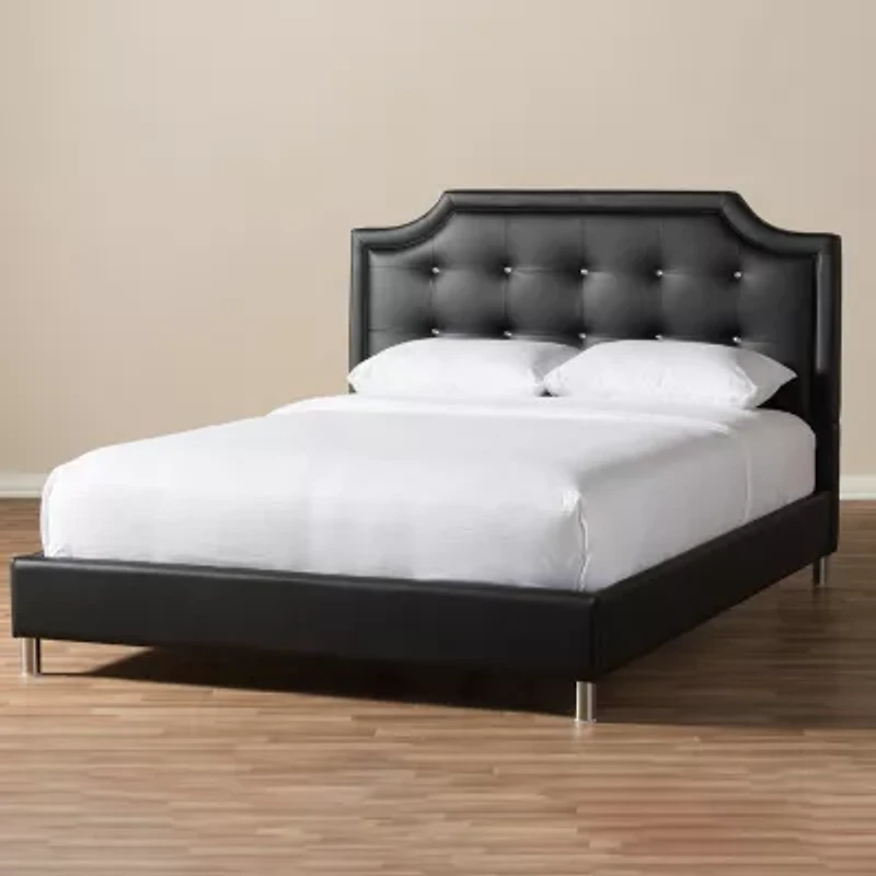 Carlotta Faux Leather Upholstered Bed