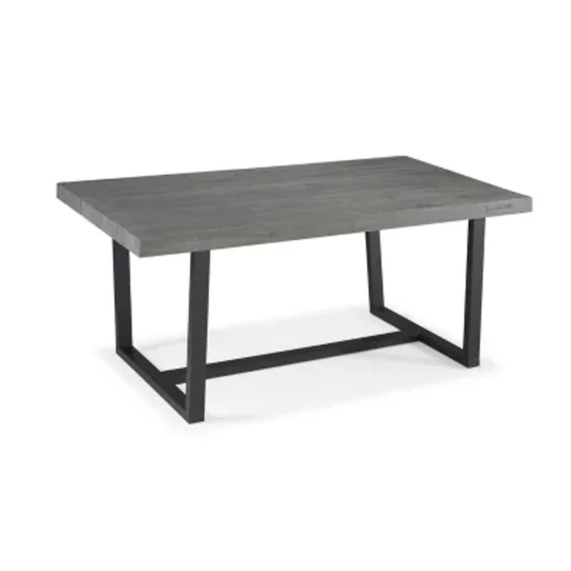 Walker Edison Rectangular Wood-Top Dining Table
