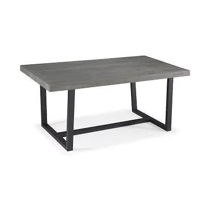 Walker Edison Rectangular Wood-Top Dining Table