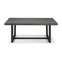 Walker Edison Rectangular Wood-Top Dining Table