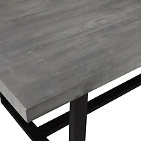 Walker Edison Rectangular Wood-Top Dining Table