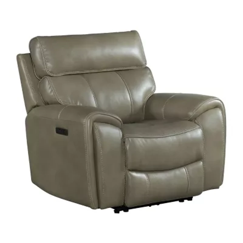 Topaz Living Room Collection Curved Slope-Arm Recliner
