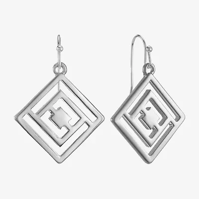 Liz Claiborne Womens Square Drop Earrings
