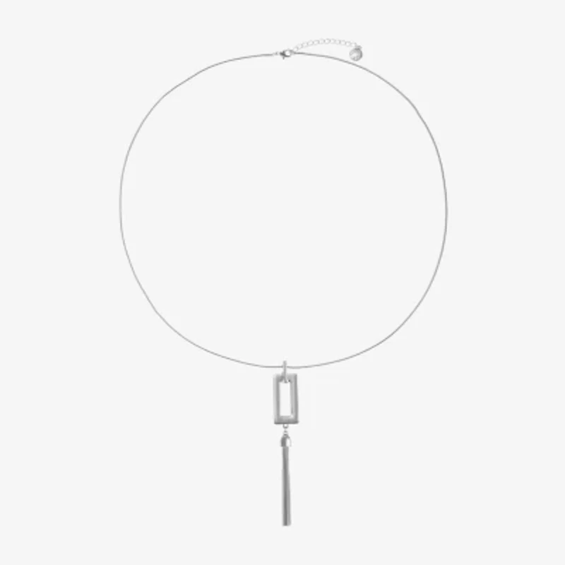 Liz Claiborne Womens Square 30 Inch Pendant Necklace