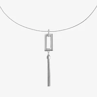 Liz Claiborne Womens Square 30 Inch Pendant Necklace