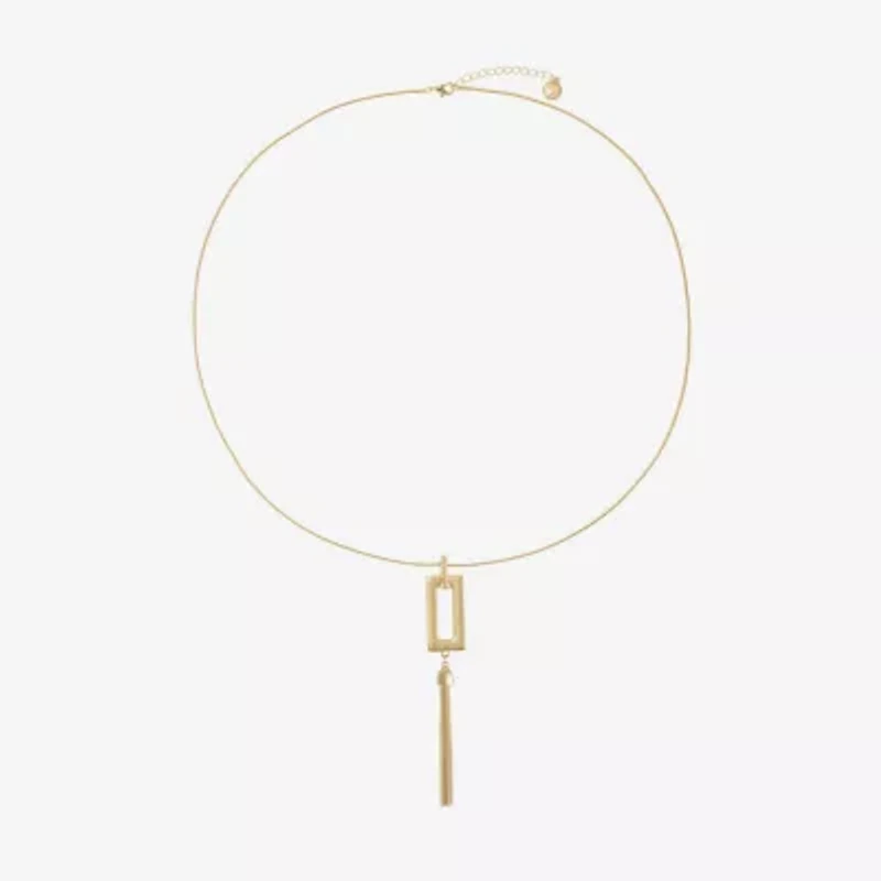 Liz Claiborne Womens Square 30 Inch Pendant Necklace