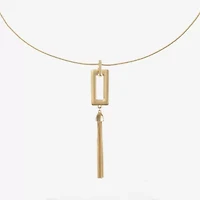 Liz Claiborne Womens Square 30 Inch Pendant Necklace