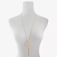 Liz Claiborne Womens Square 30 Inch Pendant Necklace