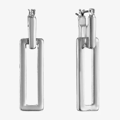 Liz Claiborne Womens Square Hypoallergenic Drop Earrings