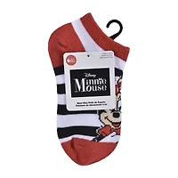 Little & Big Kid Girls Multi-Pack 6 Pair Minnie Mouse No Show Socks