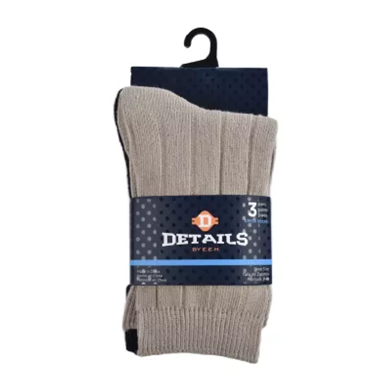 Details Little & Big Kid Boys 3 Pair Trouser Socks