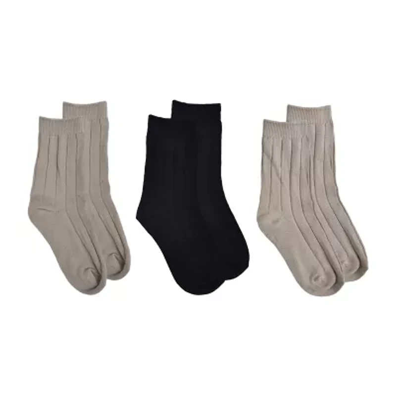 Details Little & Big Kid Boys 3 Pair Trouser Socks