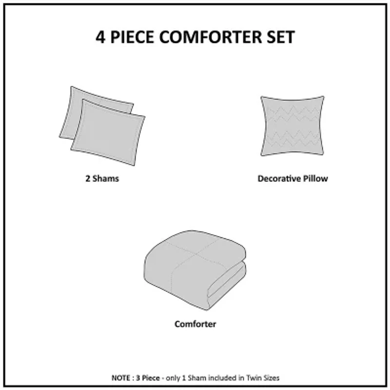 Intelligent Design Camille Comforter Set with decorative pillow