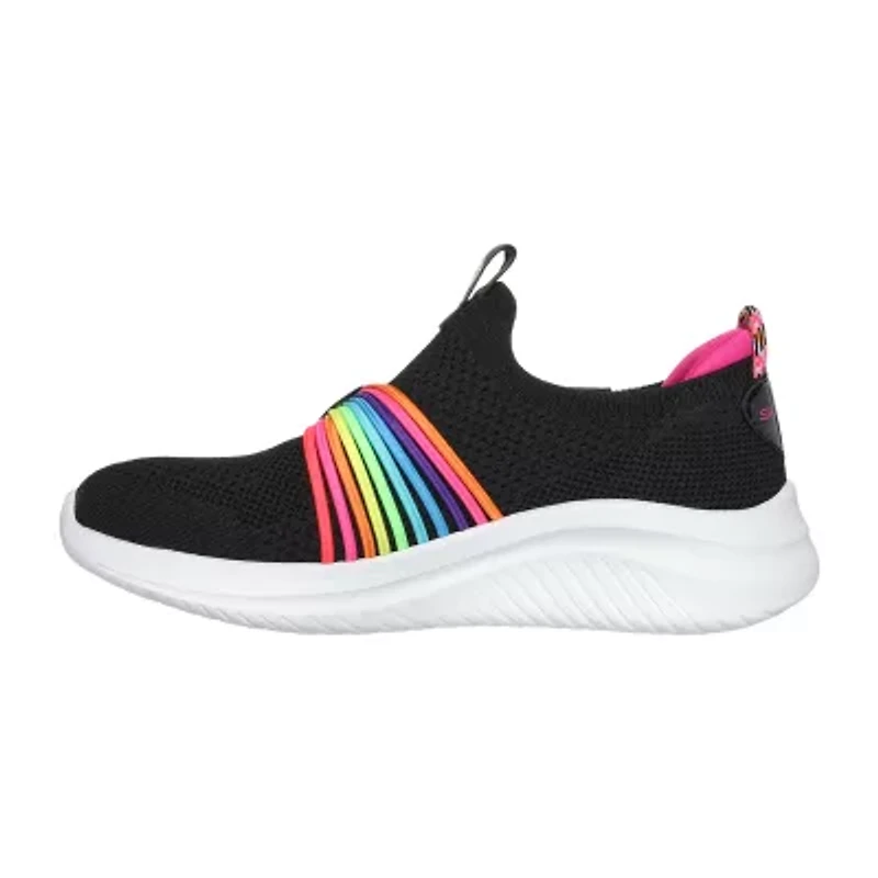 Skechers Ultra Flex 3.0 Rainbow Speed Little Kid Girls Sneakers