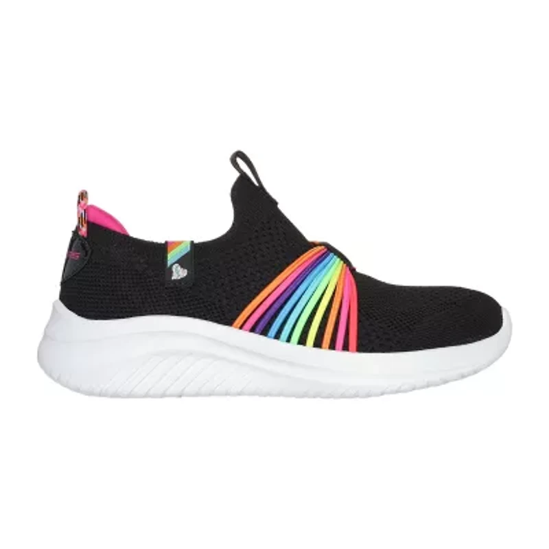 Skechers Ultra Flex 3.0 Rainbow Speed Little Kid Girls Sneakers