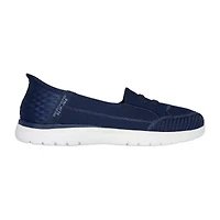 Skechers Hands Free Slip-Ins On The Go Flex Top Notch Womens Round Closed Toe Slip-On Shoe