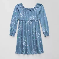 Thereabouts Little & Big Kid Girls Long Sleeve A-Line Dress
