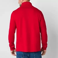 St. John's Bay Interlock Mens Long Sleeve Classic Fit Turtleneck