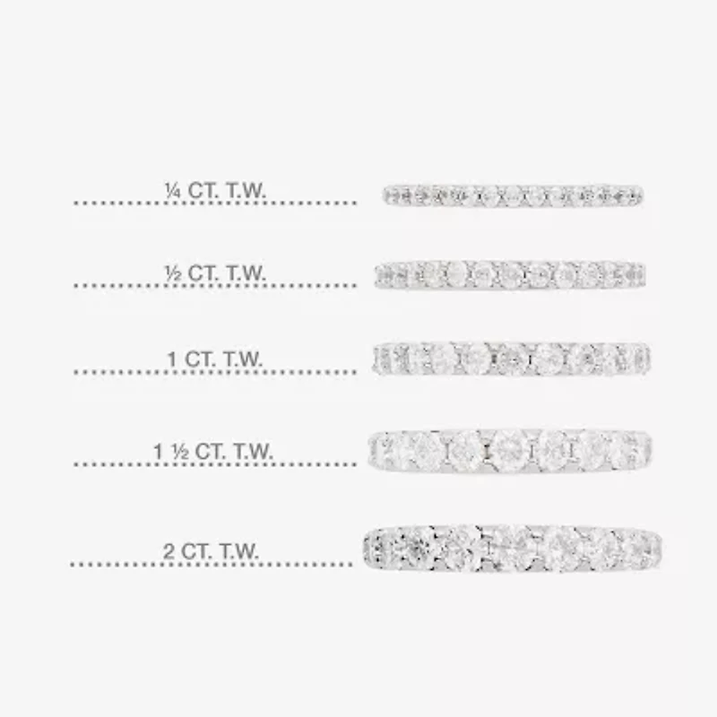 1 CT.T.W. Lab-Grown Diamond Wedding Band 10K or 14K Gold