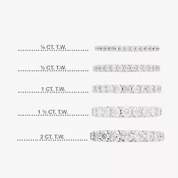 1 CT.T.W. Lab-Grown Diamond Wedding Band 10K or 14K Gold