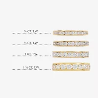 1 CT. T.W. Lab-Grown Diamond Wedding Band 10K or 14K Gold
