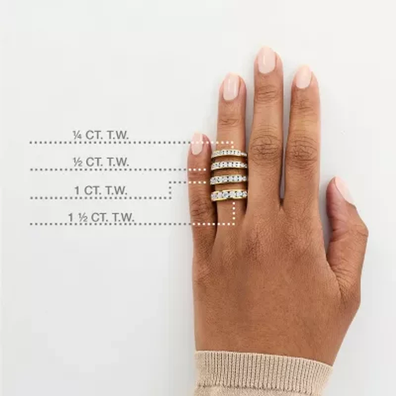 1 CT. T.W. Lab-Grown Diamond Wedding Band 10K or 14K Gold