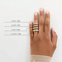 1 CT. T.W. Lab-Grown Diamond Wedding Band 10K or 14K Gold